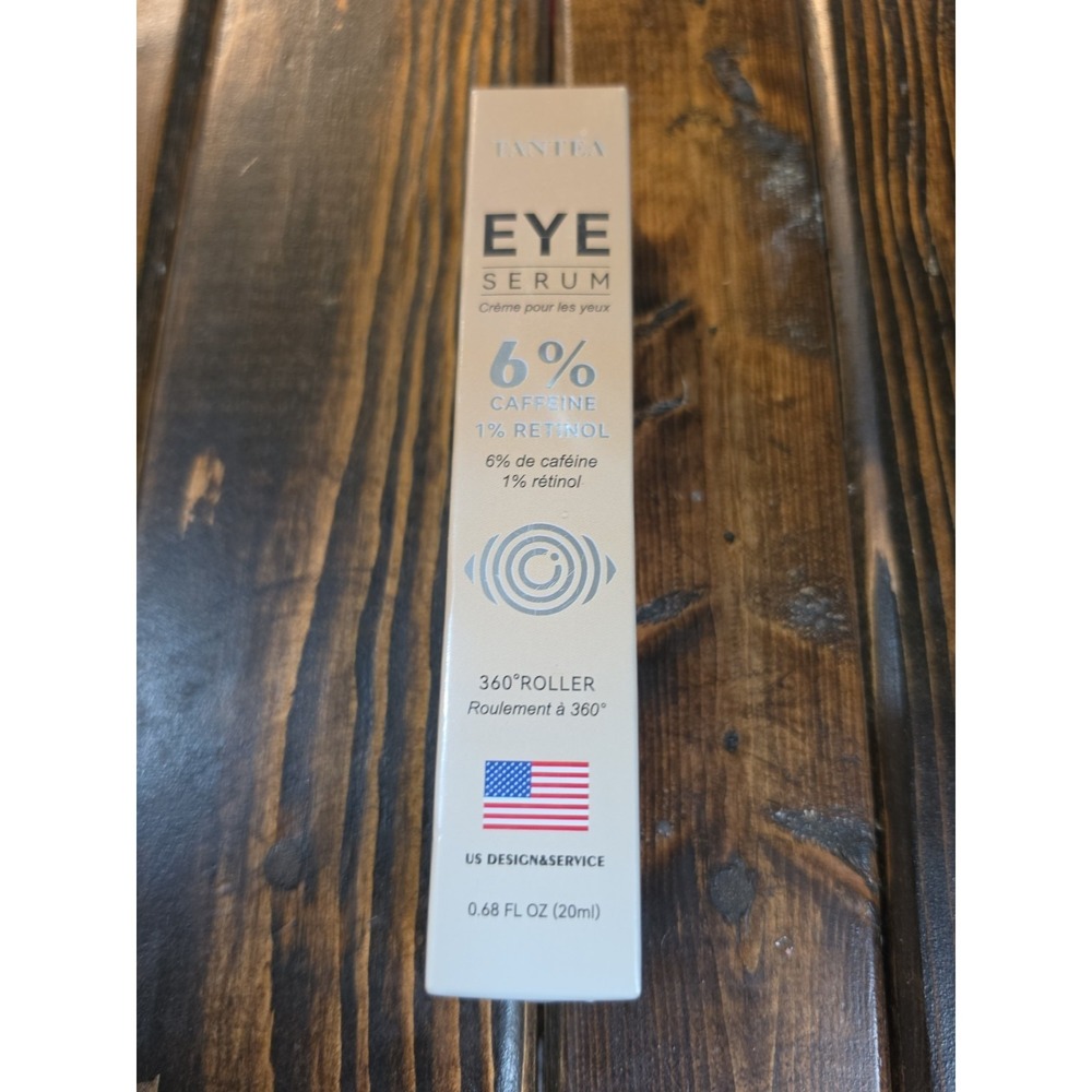 Tantea Eye Serum 6% Caffeine 1% Retinol Roller Anti-Aging Dark Circles Puffiness